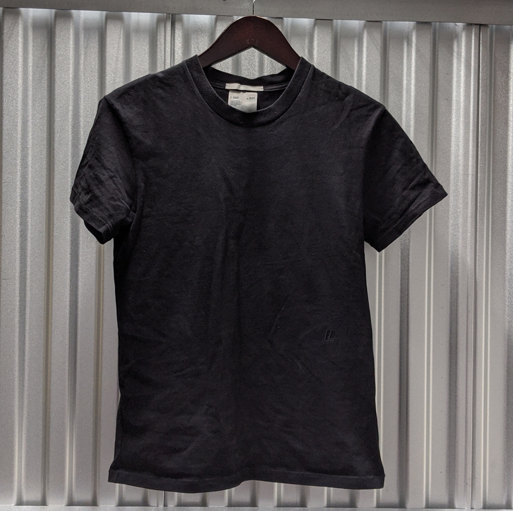 Helmut Lang Unisex Black Tee